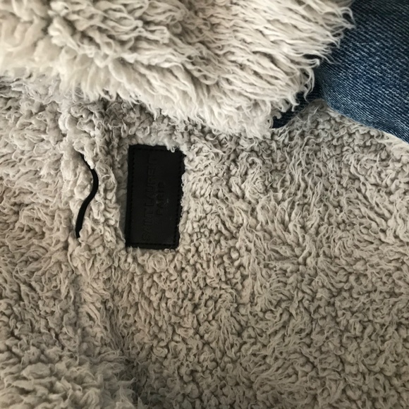Saint laurent Denim Jacket - Faux Shearling Lined - Picture 6 of 7